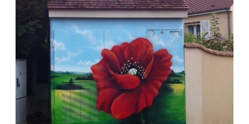 Fresque coquelicots