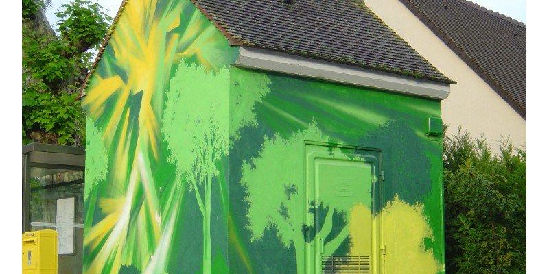 Fresque de la place de la Croix Canat