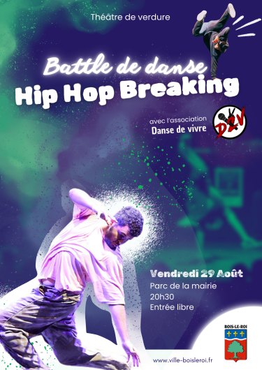 Affiche Break dance - théâtre de verdure 2025