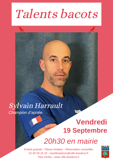 Talent Bacot - Sylvain Harrault - Champion d’apnée