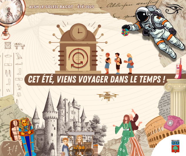 Affiche Voyage dans le temps - ALSH été 25