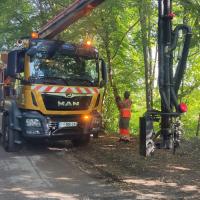Travaux enrobé Quai de la Ruelle - Juillet 2025