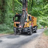 Travaux enrobé Quai de la Ruelle - Juillet 2025