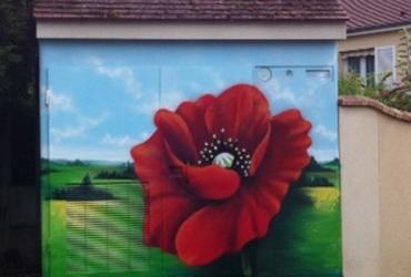 Fresque coquelicots