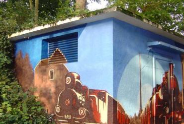 Fresque de la rue de la gare