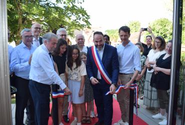 Inauguration Médiathèque - ruban