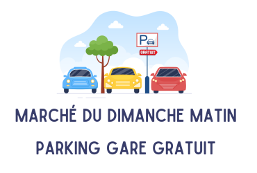 Marché du dimanche matin  Parking Gare Gratuit v2