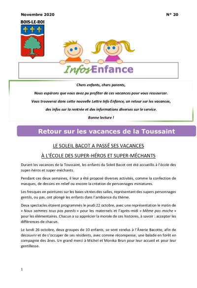 Lettre d'information Enfance n°20