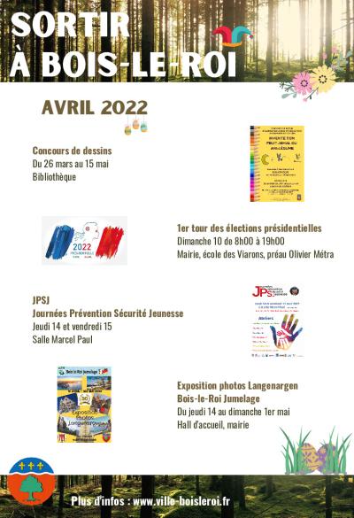 Sortir à Bois-le-Roi - Avril 2022