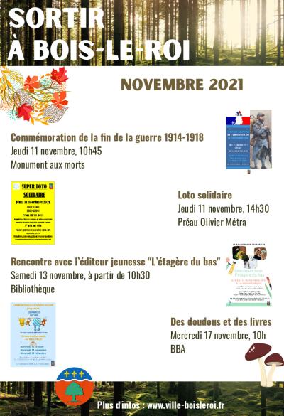 Sortir à Bois-le-Roi - Novembre 2021