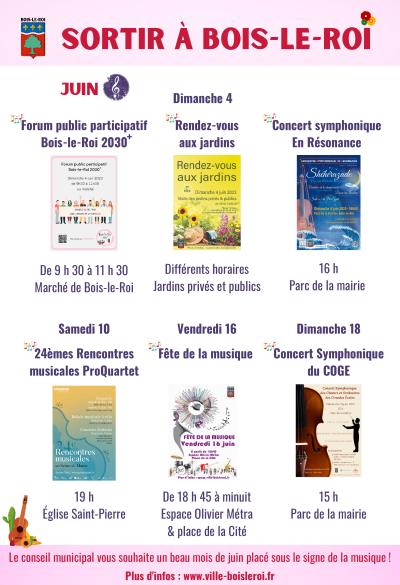 Sortir à Bois-le-Roi - Juin 2023