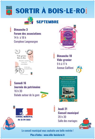 Sortir à Bois-le-Roi - Septembre 2023
