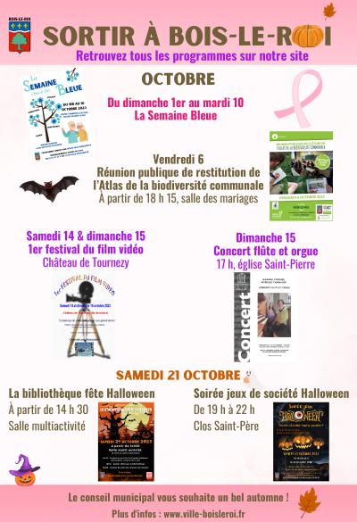 Sortir à Bois-le-Roi - octobre 2023