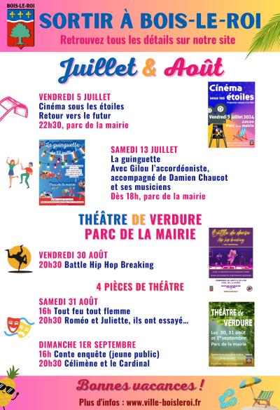 Sortir à Bois-le-Roi - Eté 2024