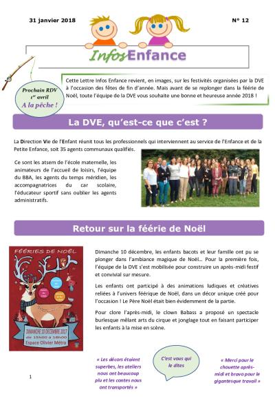 Lettre d'information Enfance n°12