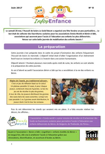 Lettre d'information Enfance n°8