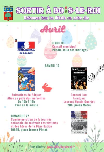 Sortir à BLR - AVRIL 2025